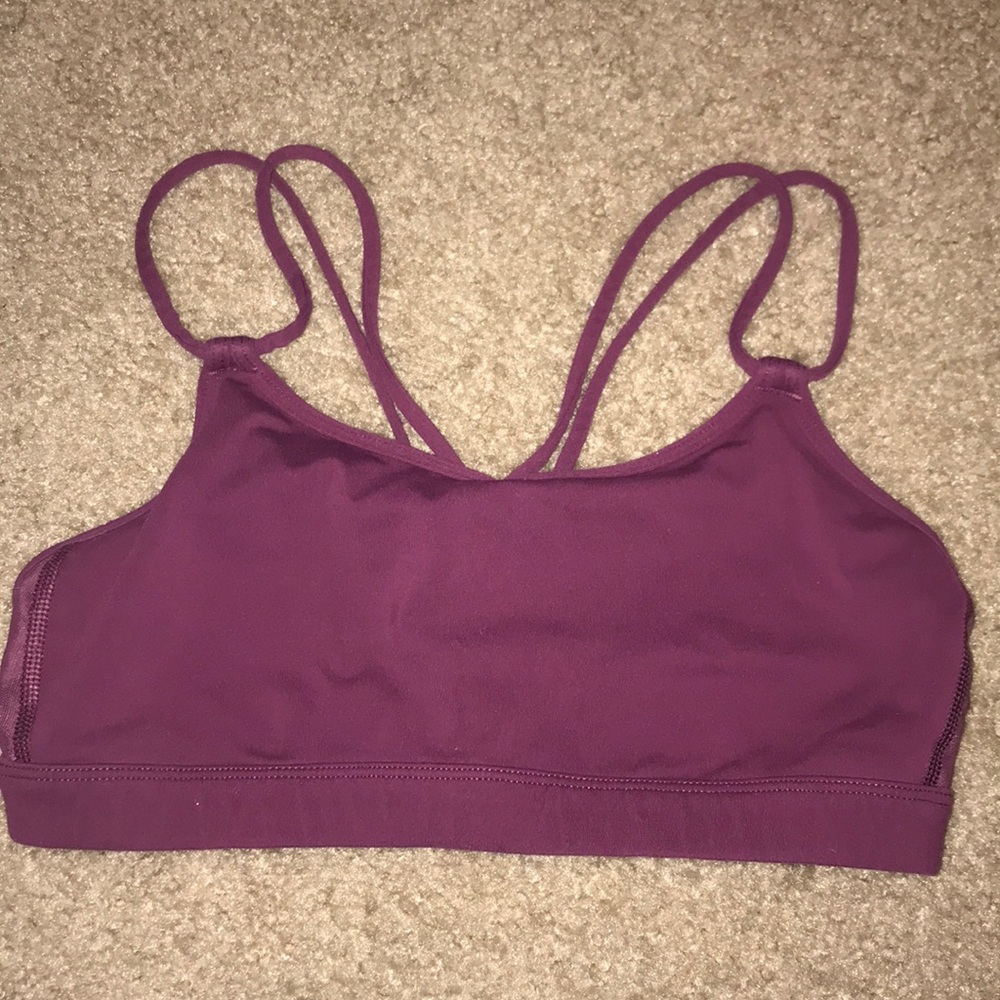 Maroon Lulu Sports Bra size 4